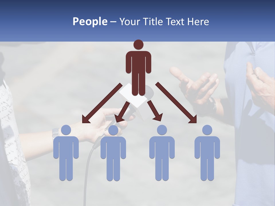 A Person Holding A Microphone With A Microphone In Front Of Them PowerPoint Template