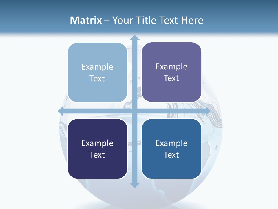 A Water Globe With A Wave Coming Out Of It PowerPoint Template