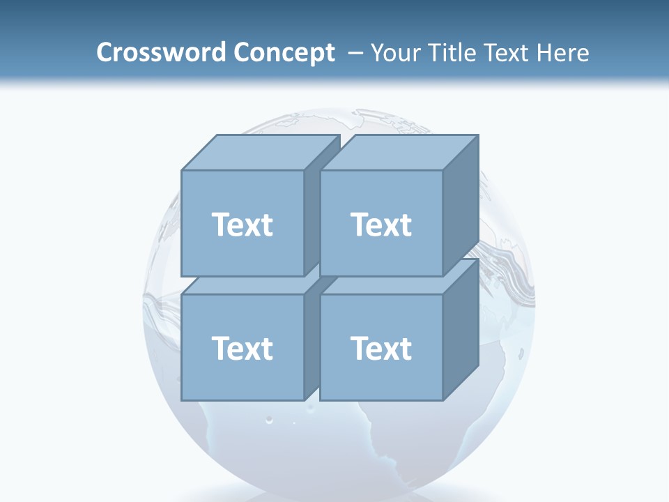 A Water Globe With A Wave Coming Out Of It PowerPoint Template