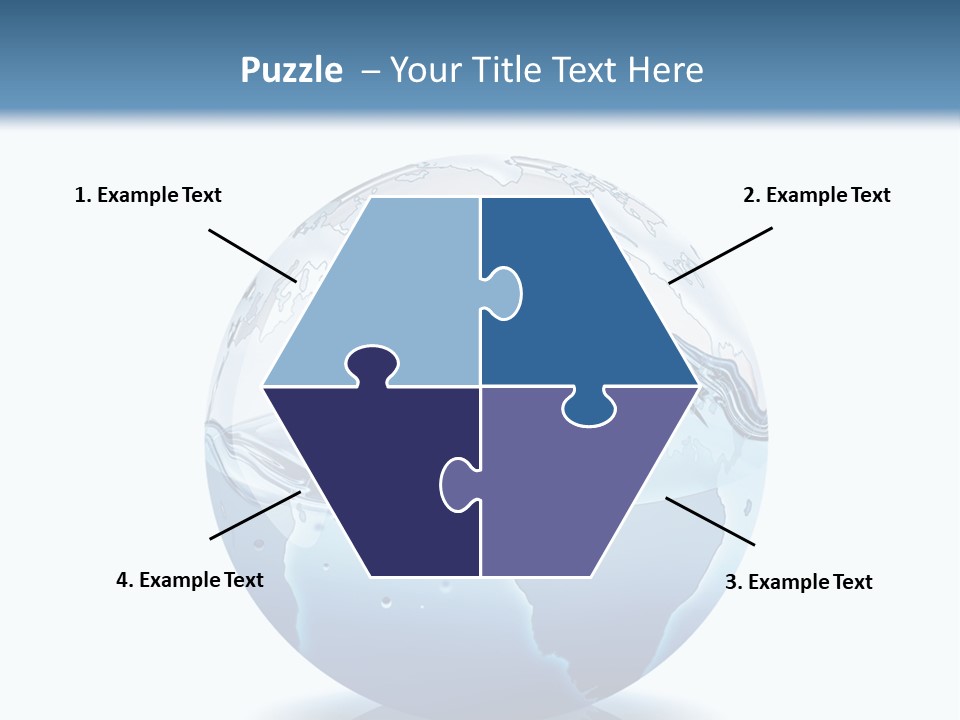 A Water Globe With A Wave Coming Out Of It PowerPoint Template