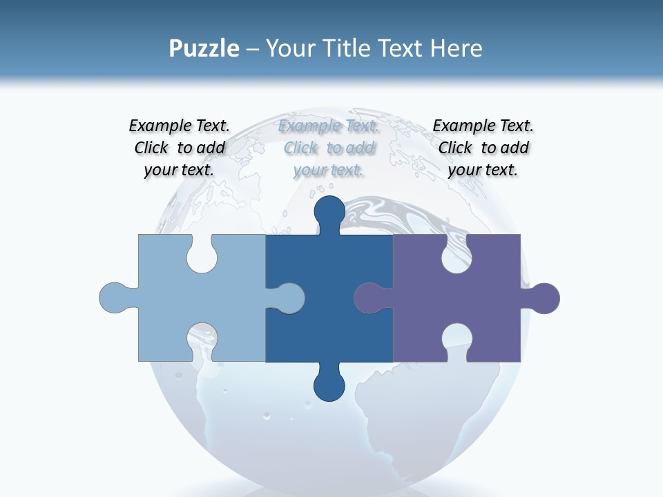 A Water Globe With A Wave Coming Out Of It PowerPoint Template