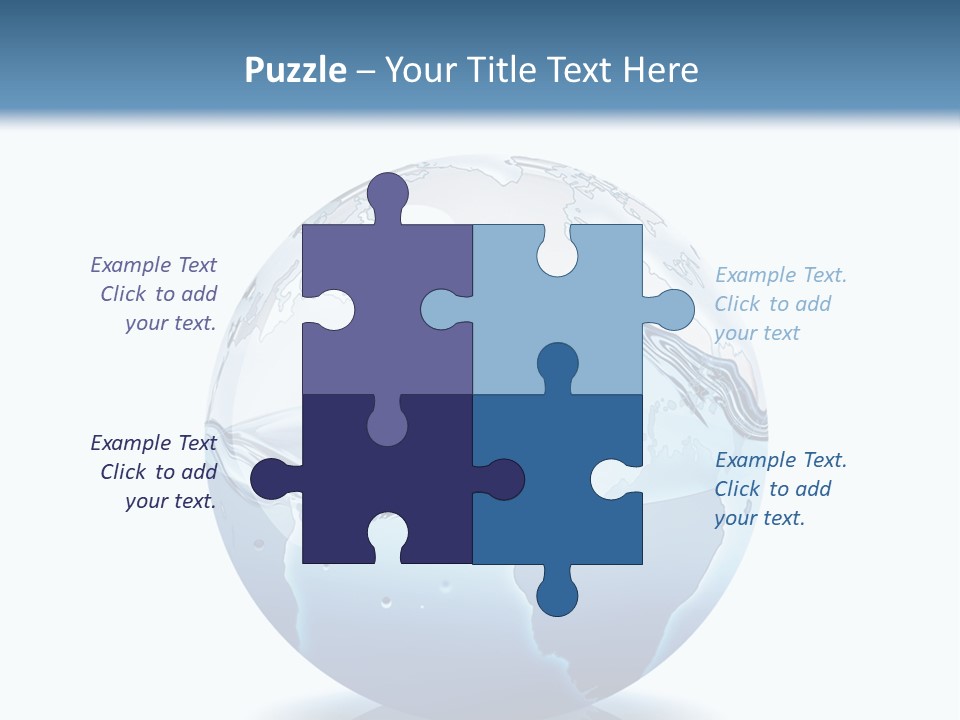 A Water Globe With A Wave Coming Out Of It PowerPoint Template