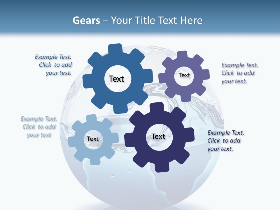 A Water Globe With A Wave Coming Out Of It PowerPoint Template