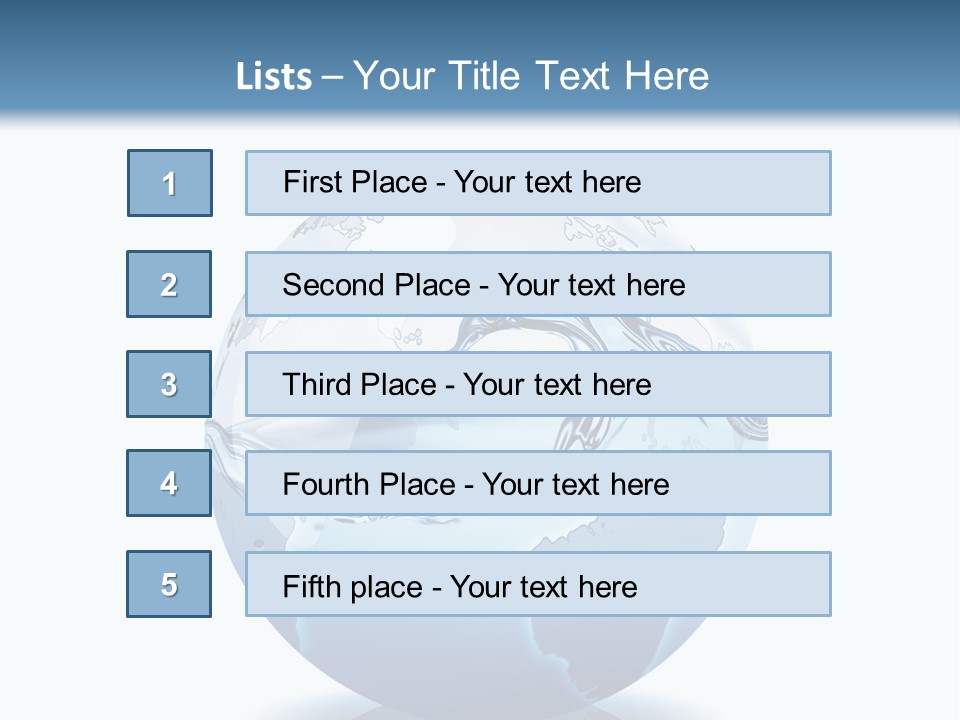 A Water Globe With A Wave Coming Out Of It PowerPoint Template