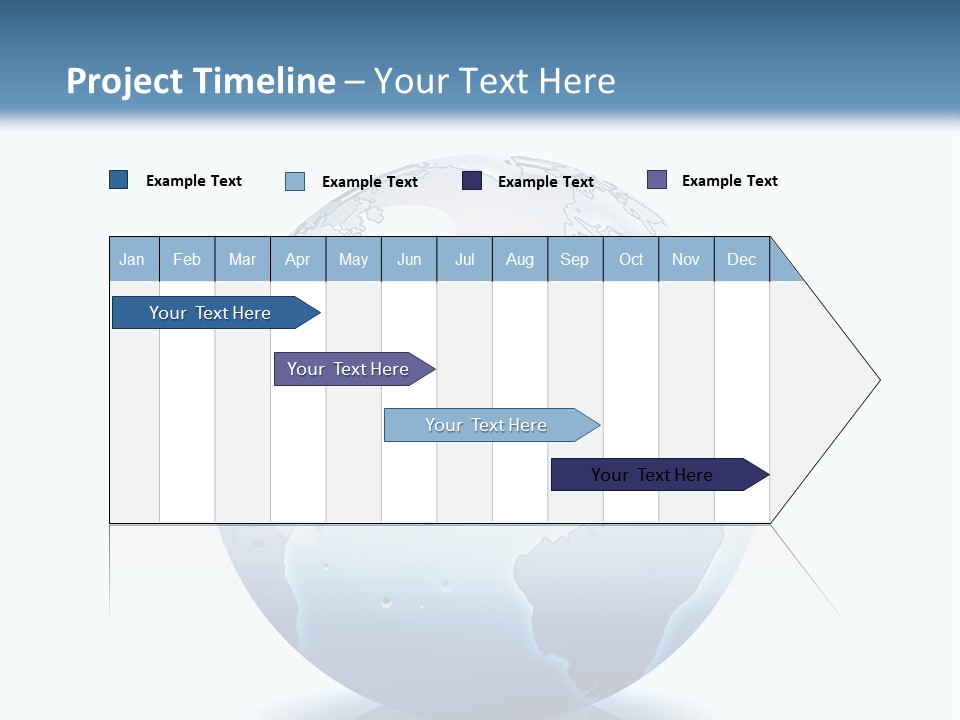A Water Globe With A Wave Coming Out Of It PowerPoint Template