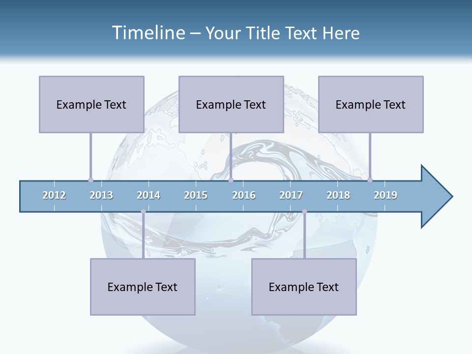 A Water Globe With A Wave Coming Out Of It PowerPoint Template