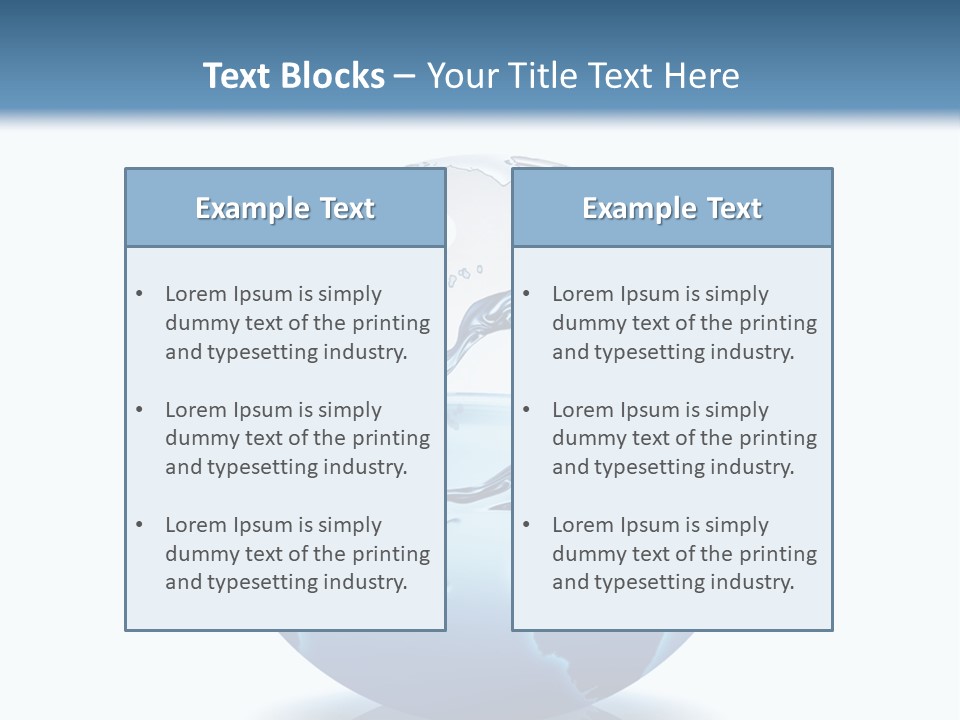 A Water Globe With A Wave Coming Out Of It PowerPoint Template