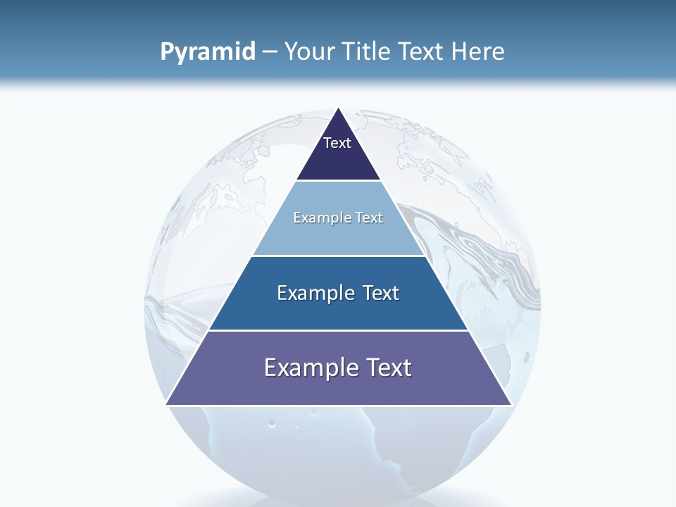 A Water Globe With A Wave Coming Out Of It PowerPoint Template