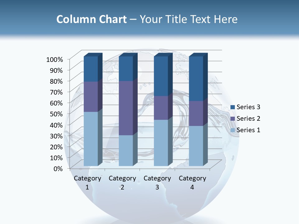 A Water Globe With A Wave Coming Out Of It PowerPoint Template