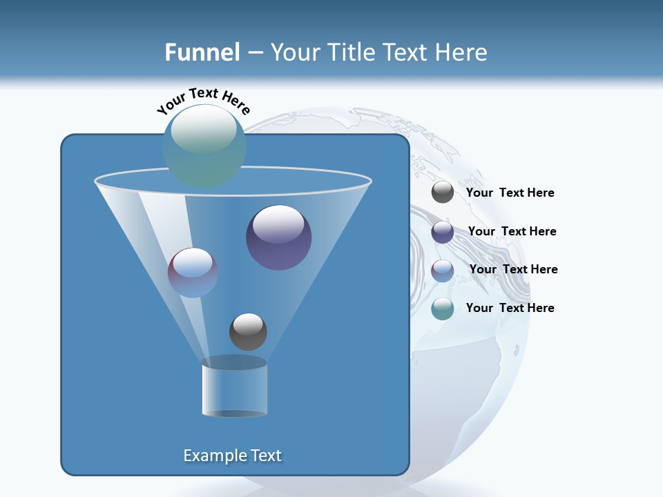 A Water Globe With A Wave Coming Out Of It PowerPoint Template