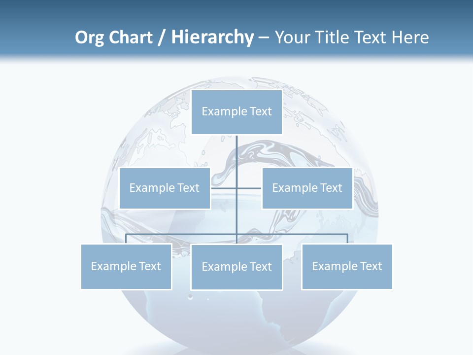 A Water Globe With A Wave Coming Out Of It PowerPoint Template