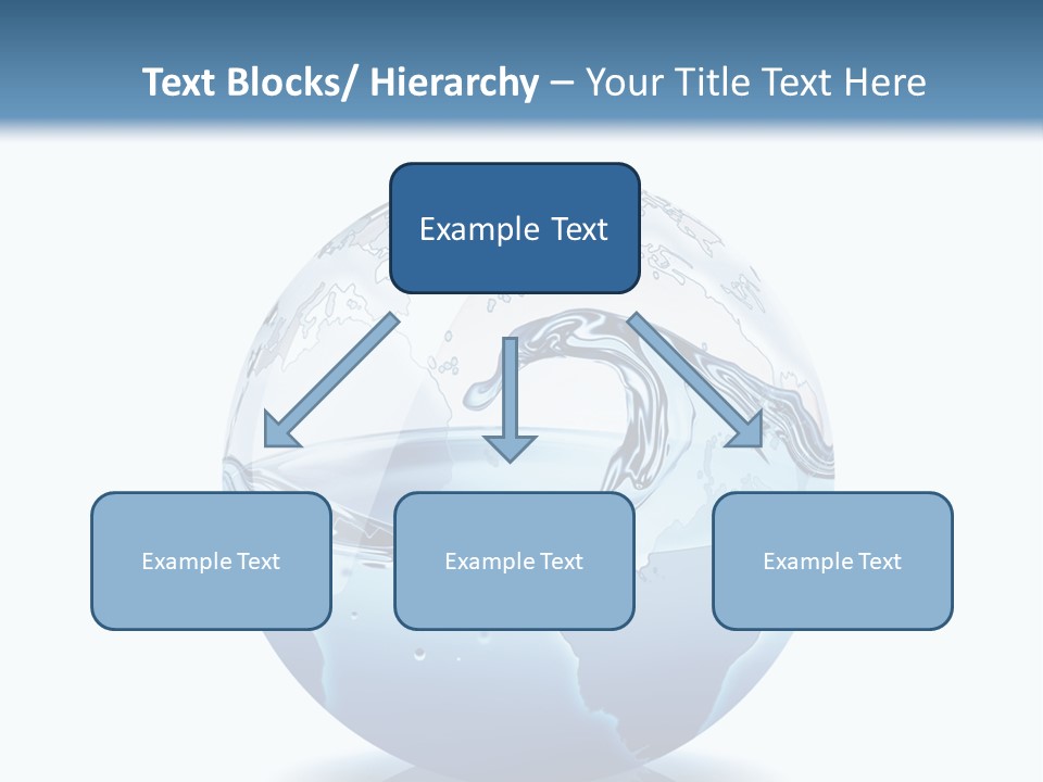 A Water Globe With A Wave Coming Out Of It PowerPoint Template