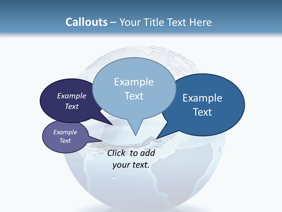 A Water Globe With A Wave Coming Out Of It PowerPoint Template