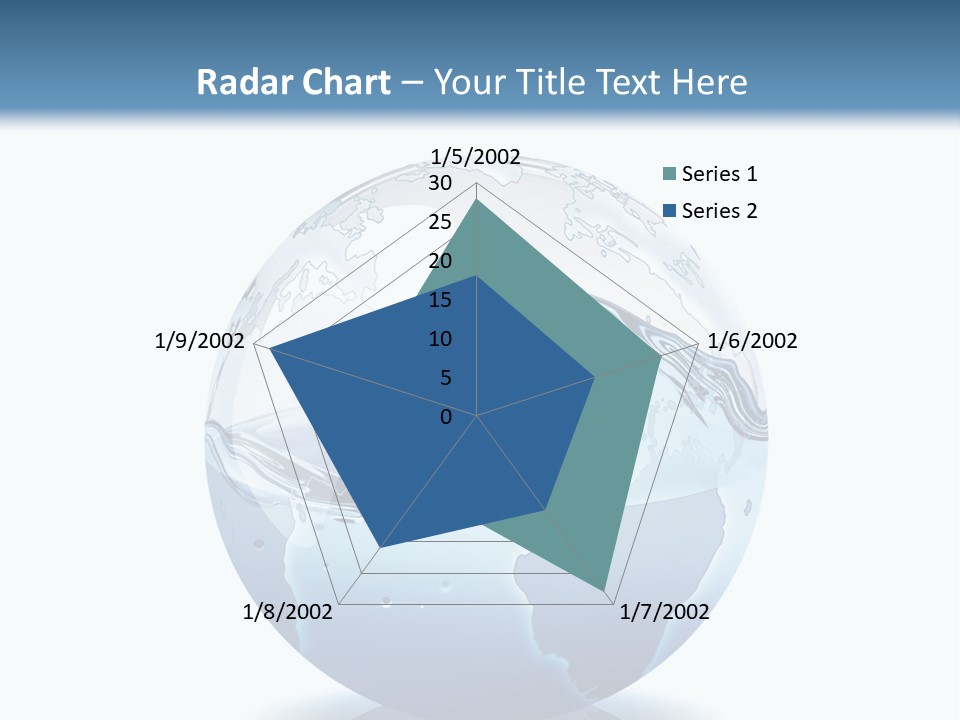 A Water Globe With A Wave Coming Out Of It PowerPoint Template