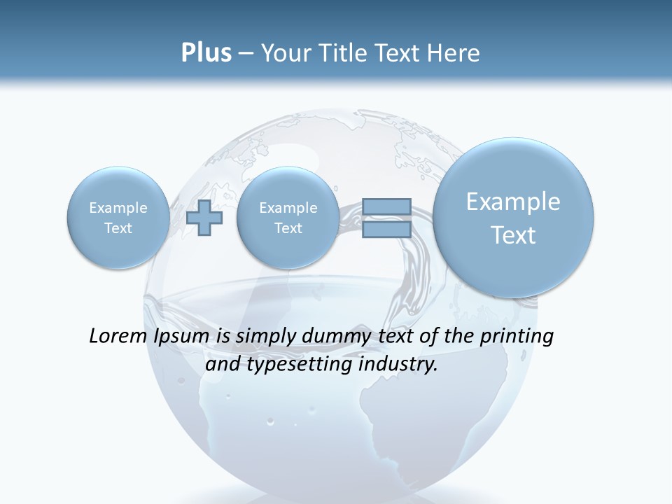 A Water Globe With A Wave Coming Out Of It PowerPoint Template