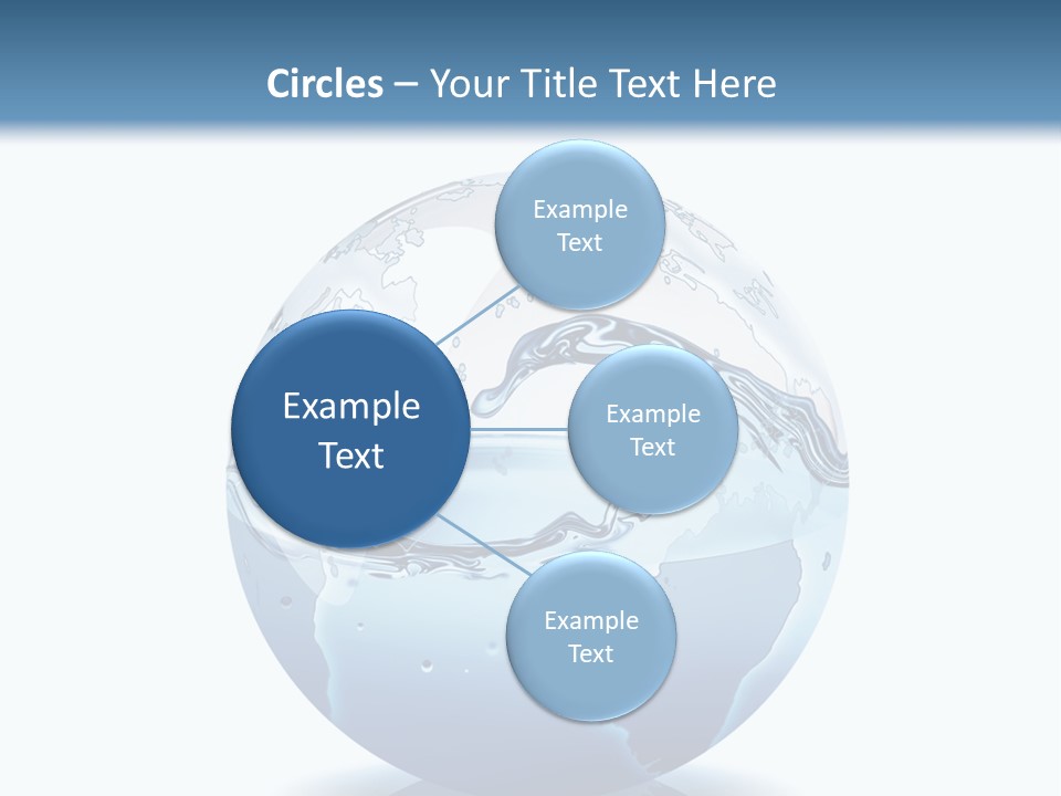 A Water Globe With A Wave Coming Out Of It PowerPoint Template