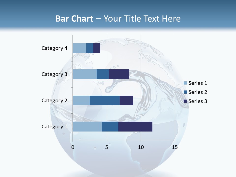 A Water Globe With A Wave Coming Out Of It PowerPoint Template