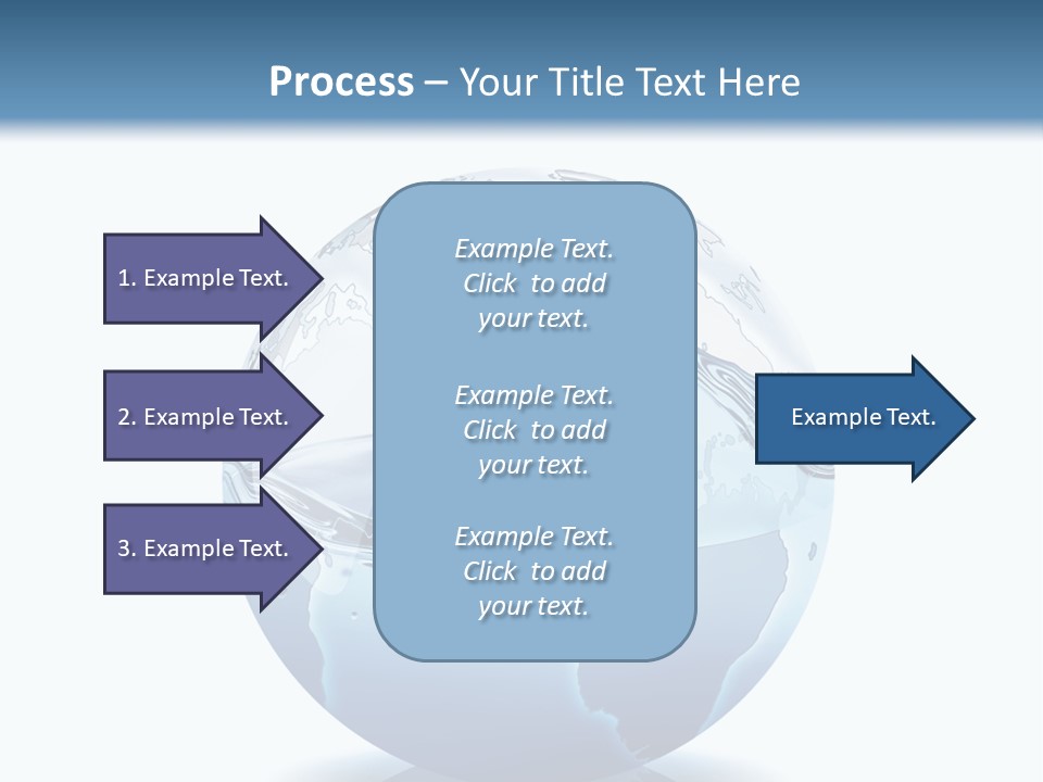 A Water Globe With A Wave Coming Out Of It PowerPoint Template