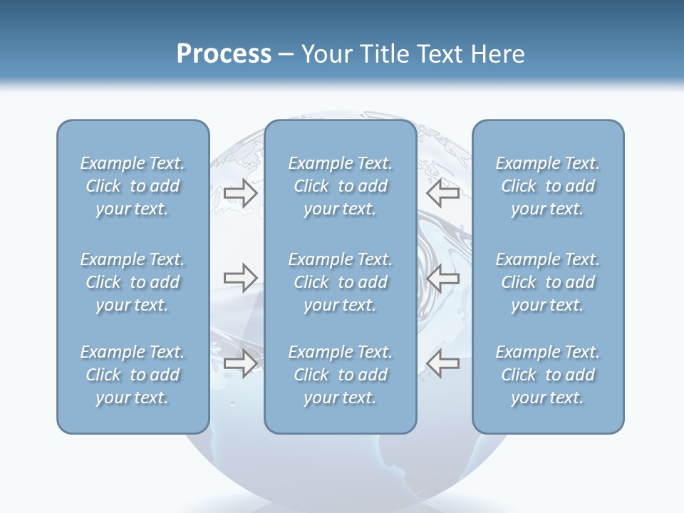 A Water Globe With A Wave Coming Out Of It PowerPoint Template