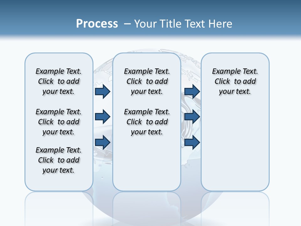 A Water Globe With A Wave Coming Out Of It PowerPoint Template