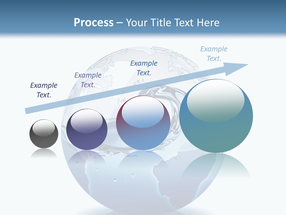 A Water Globe With A Wave Coming Out Of It PowerPoint Template