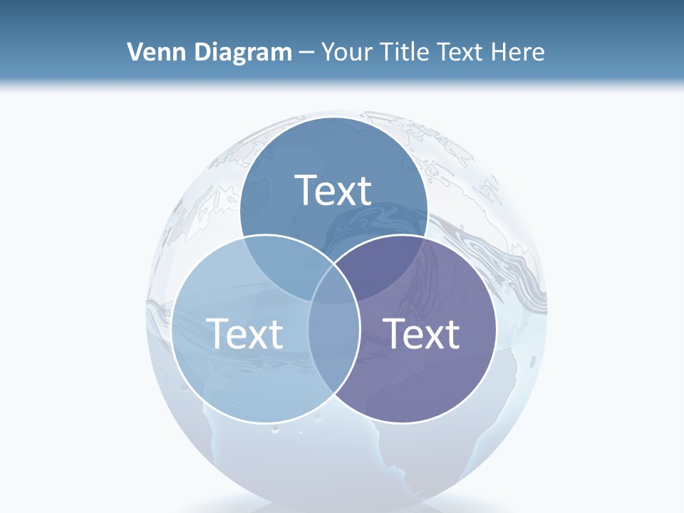 A Water Globe With A Wave Coming Out Of It PowerPoint Template