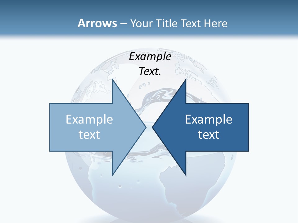 A Water Globe With A Wave Coming Out Of It PowerPoint Template