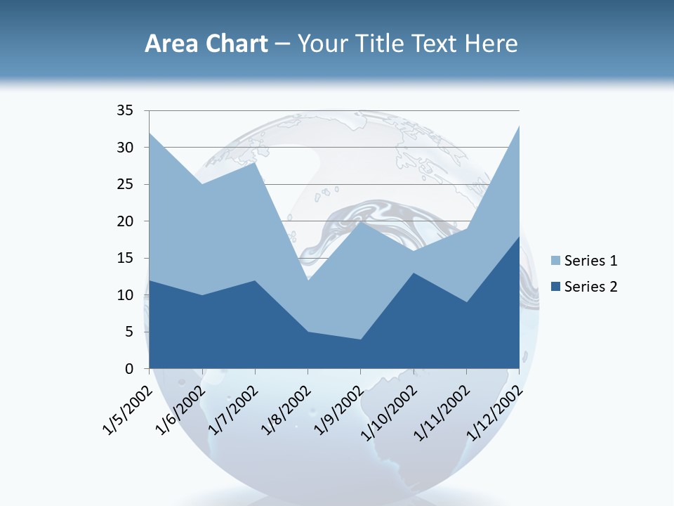 A Water Globe With A Wave Coming Out Of It PowerPoint Template