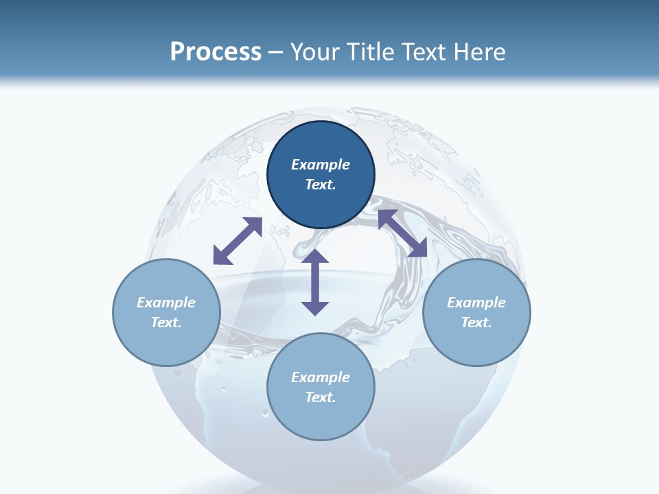 A Water Globe With A Wave Coming Out Of It PowerPoint Template