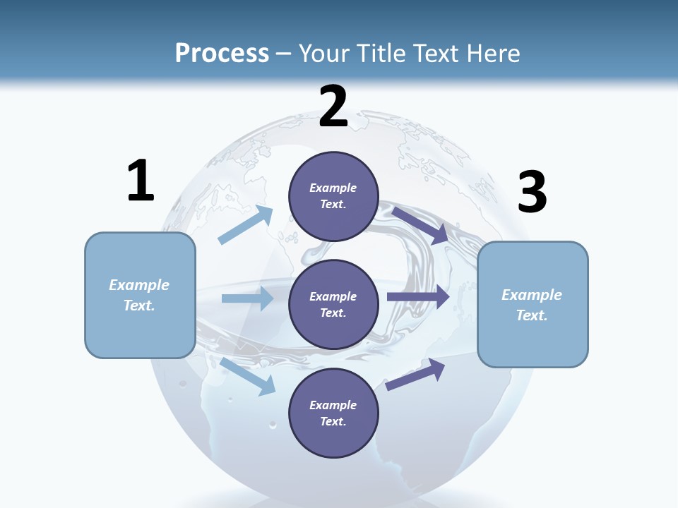 A Water Globe With A Wave Coming Out Of It PowerPoint Template