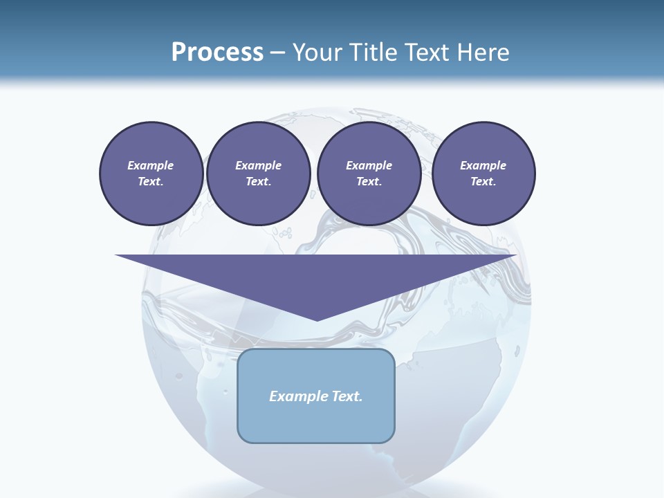 A Water Globe With A Wave Coming Out Of It PowerPoint Template