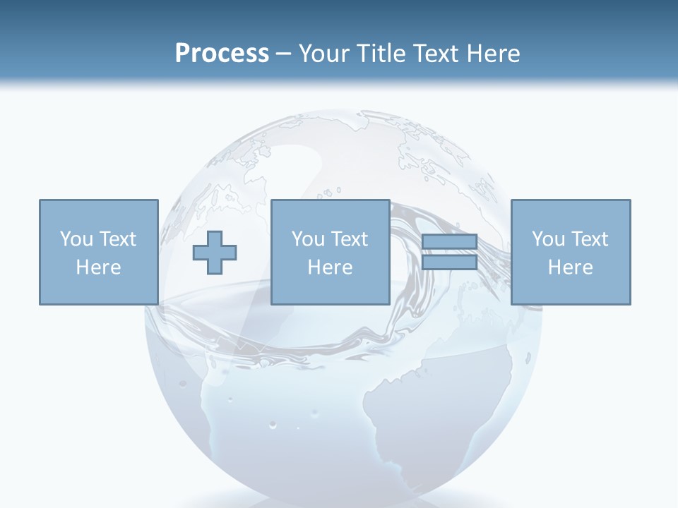 A Water Globe With A Wave Coming Out Of It PowerPoint Template