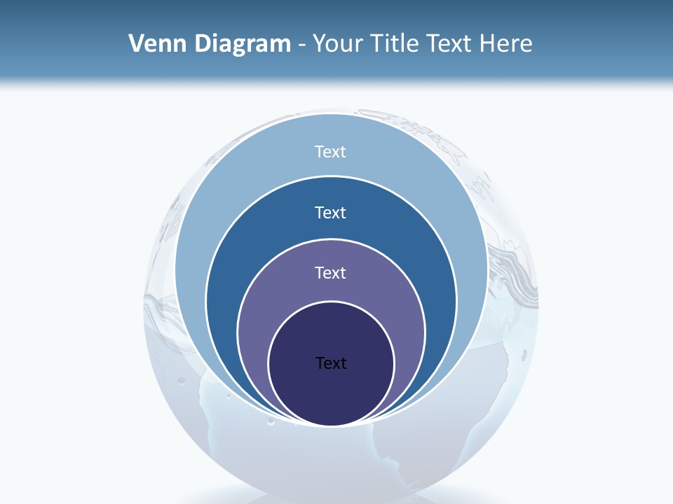 A Water Globe With A Wave Coming Out Of It PowerPoint Template