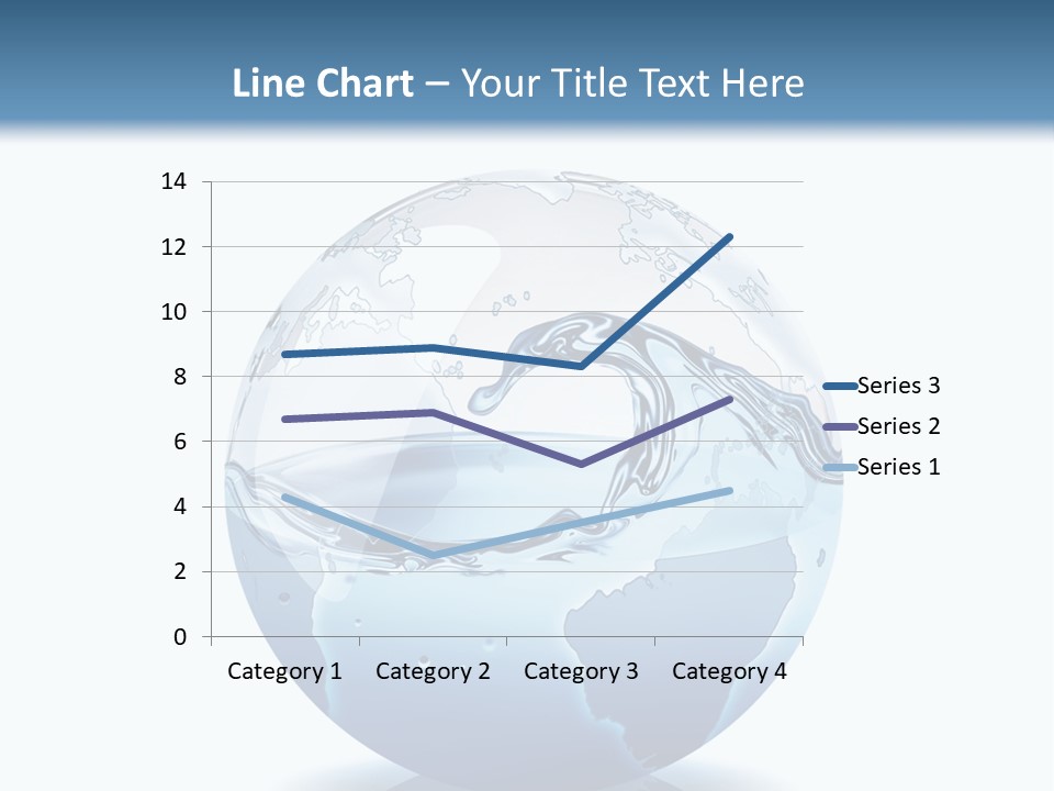 A Water Globe With A Wave Coming Out Of It PowerPoint Template