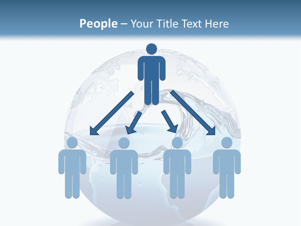 A Water Globe With A Wave Coming Out Of It PowerPoint Template