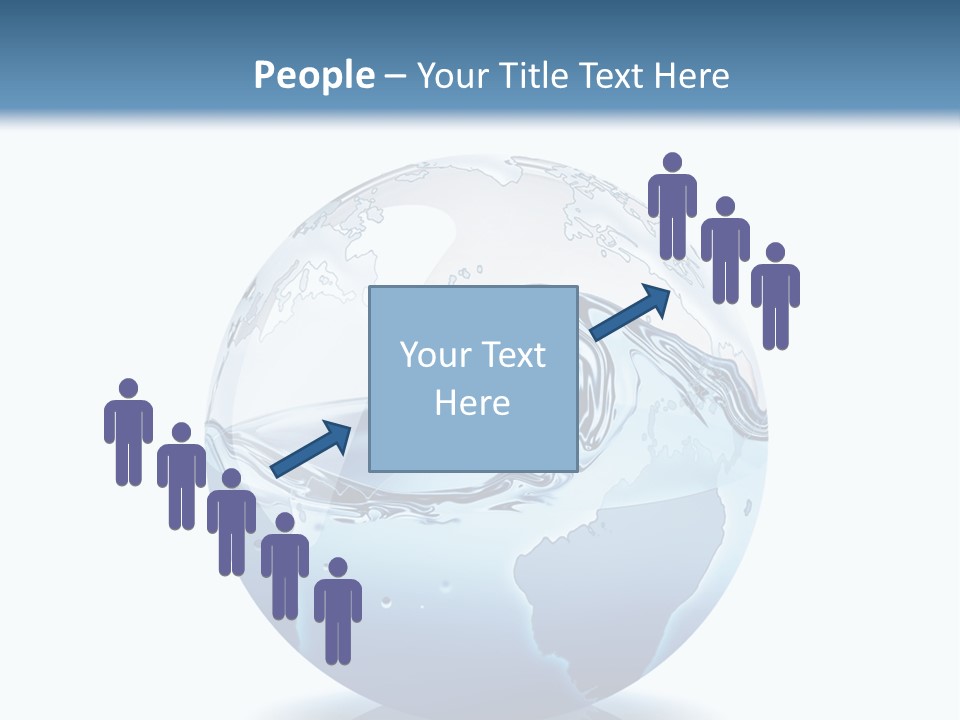 A Water Globe With A Wave Coming Out Of It PowerPoint Template