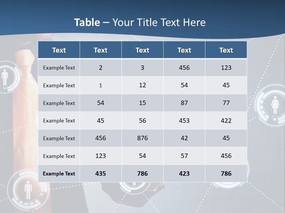 A Man In A Tie Is Pointing To A Network Of People PowerPoint Template