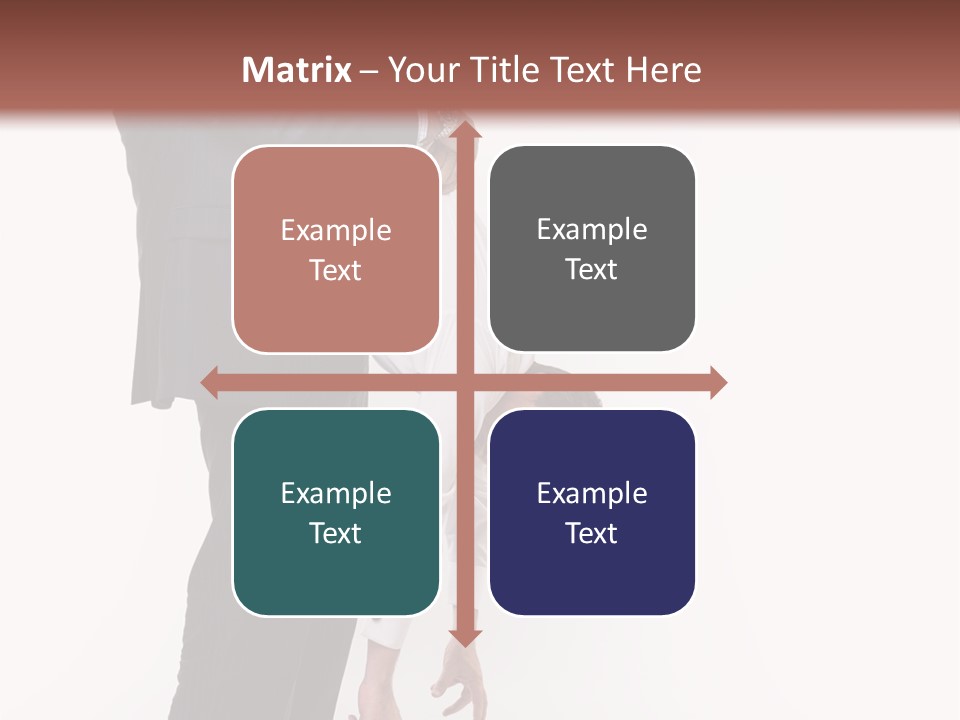 Two Men In Suits Are Doing A Handstand On Each Other PowerPoint Template