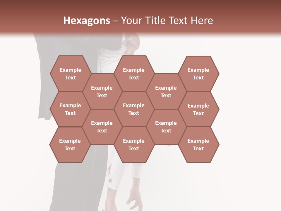 Two Men In Suits Are Doing A Handstand On Each Other PowerPoint Template