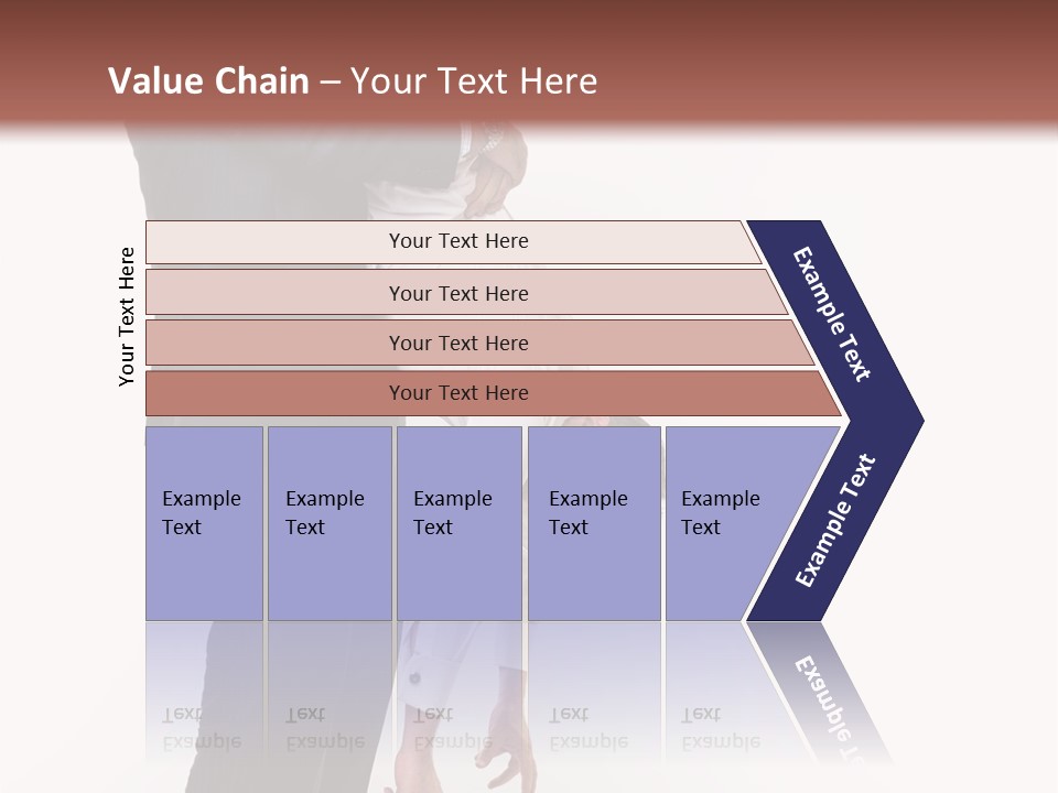 Two Men In Suits Are Doing A Handstand On Each Other PowerPoint Template