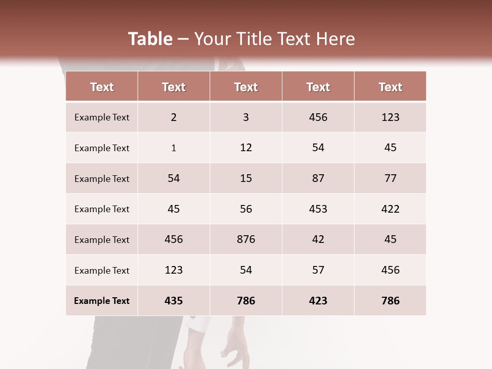 Two Men In Suits Are Doing A Handstand On Each Other PowerPoint Template