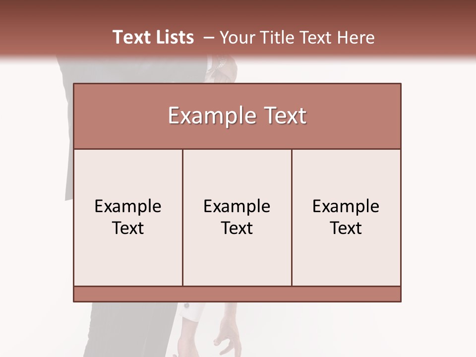 Two Men In Suits Are Doing A Handstand On Each Other PowerPoint Template