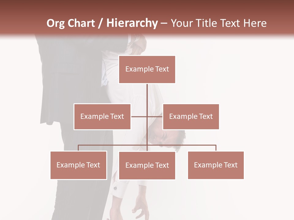 Two Men In Suits Are Doing A Handstand On Each Other PowerPoint Template