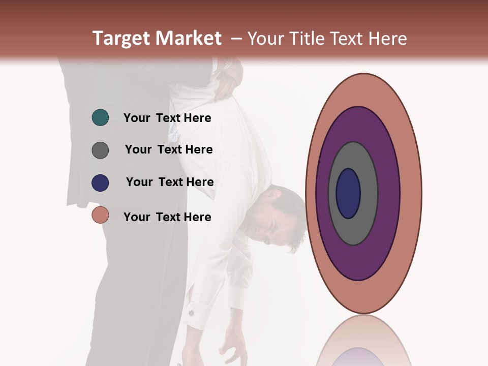 Two Men In Suits Are Doing A Handstand On Each Other PowerPoint Template