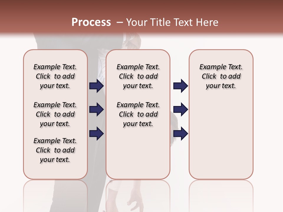 Two Men In Suits Are Doing A Handstand On Each Other PowerPoint Template