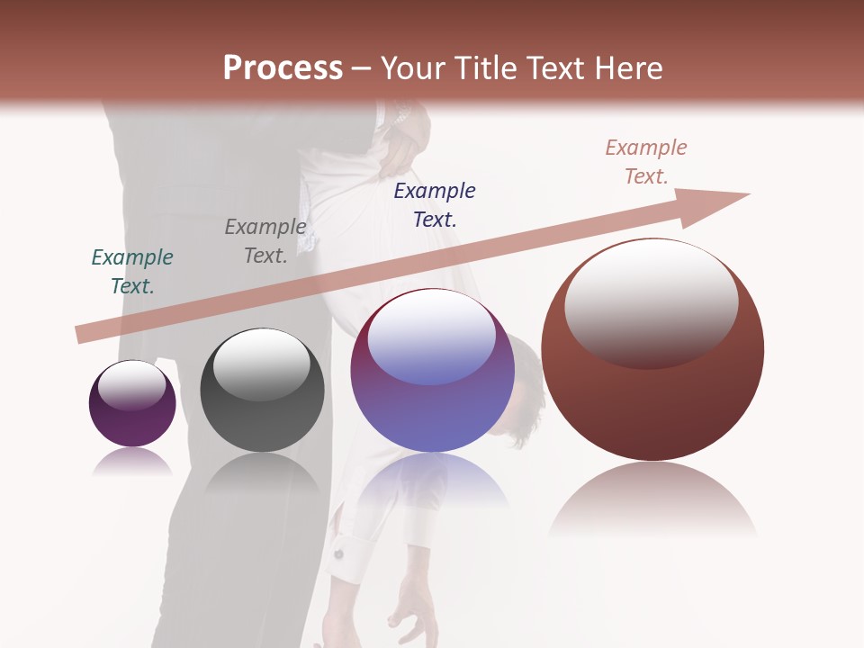 Two Men In Suits Are Doing A Handstand On Each Other PowerPoint Template