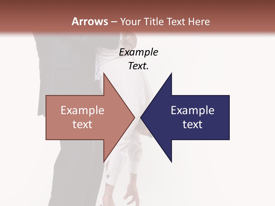 Two Men In Suits Are Doing A Handstand On Each Other PowerPoint Template