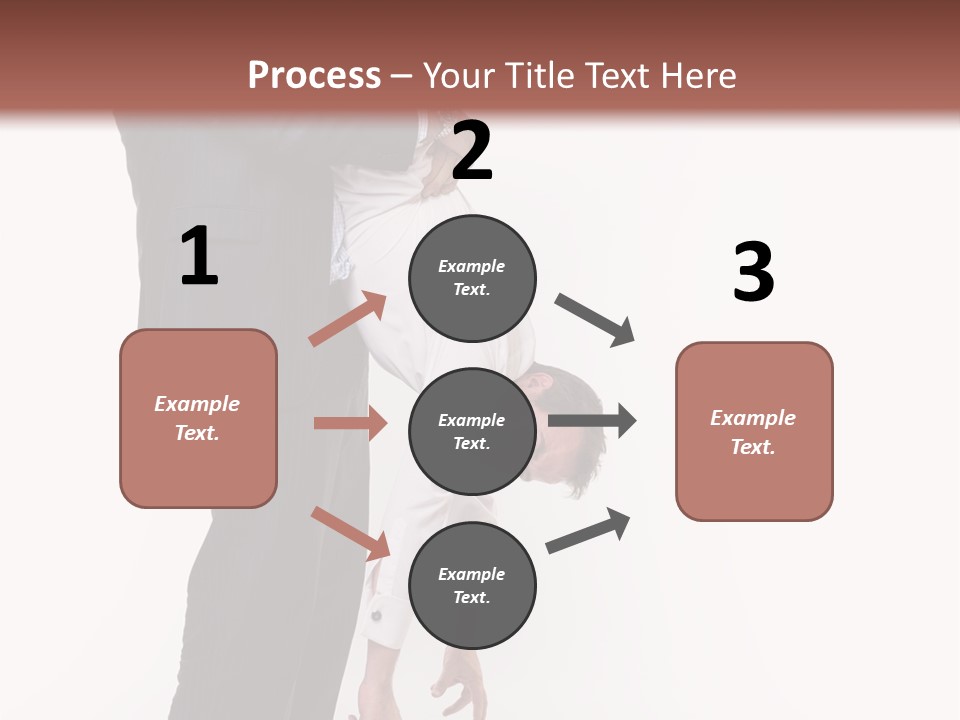 Two Men In Suits Are Doing A Handstand On Each Other PowerPoint Template