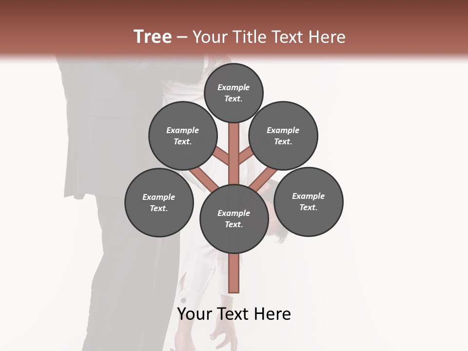 Two Men In Suits Are Doing A Handstand On Each Other PowerPoint Template