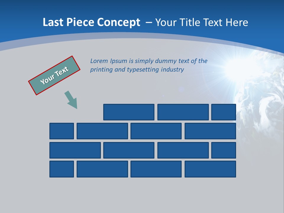 A Blue And Black Background With The Earth In The Background PowerPoint Template